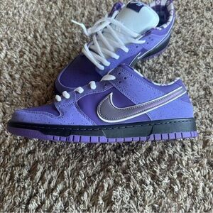 Nike Purple and Silver Sneakers